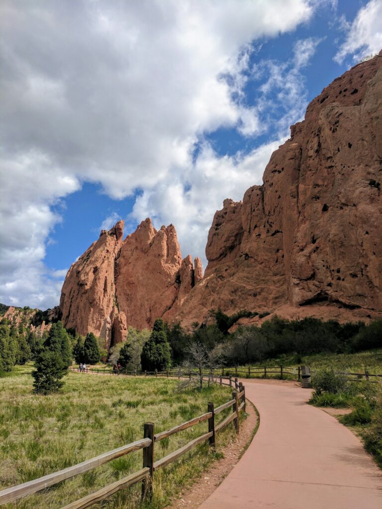 Red sandstone rock formations near Lakewood, Colorado